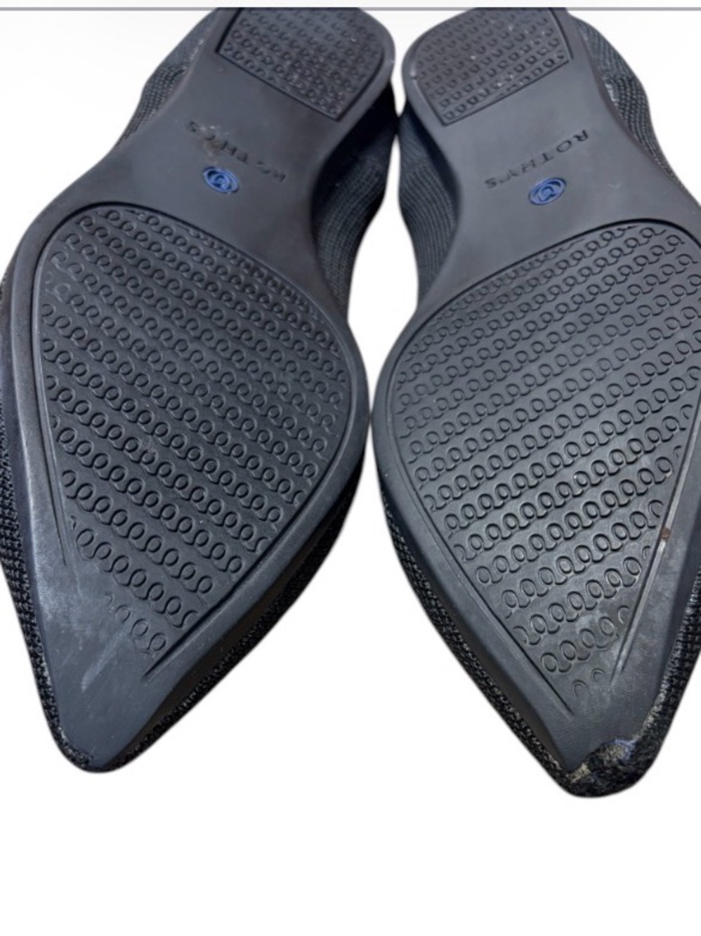 Rothy's The Point Ballet Flat Women's Size 9 Black Solid Knit Shoes Slip On - Picture 9 of 10